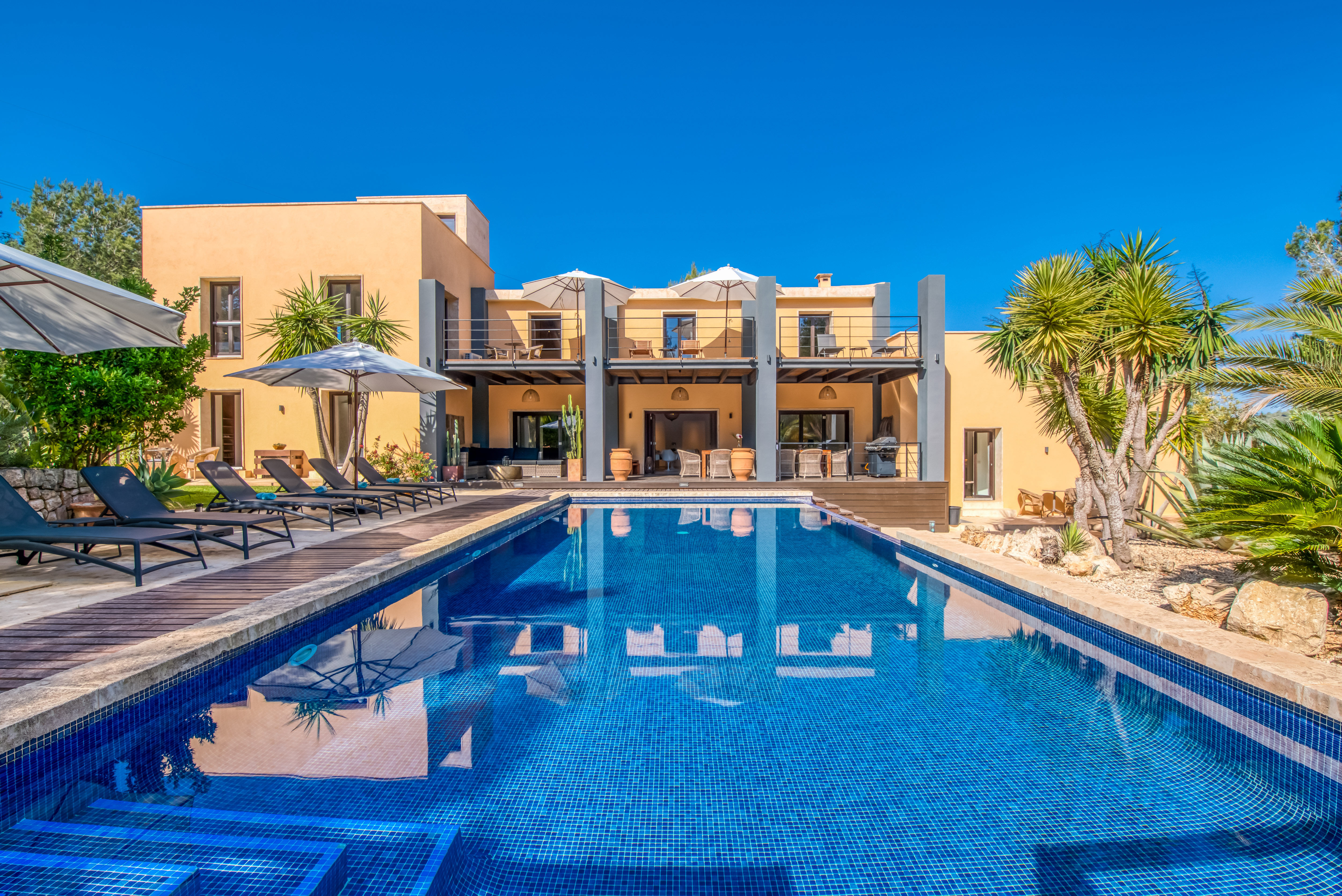 Blick von den daybeds