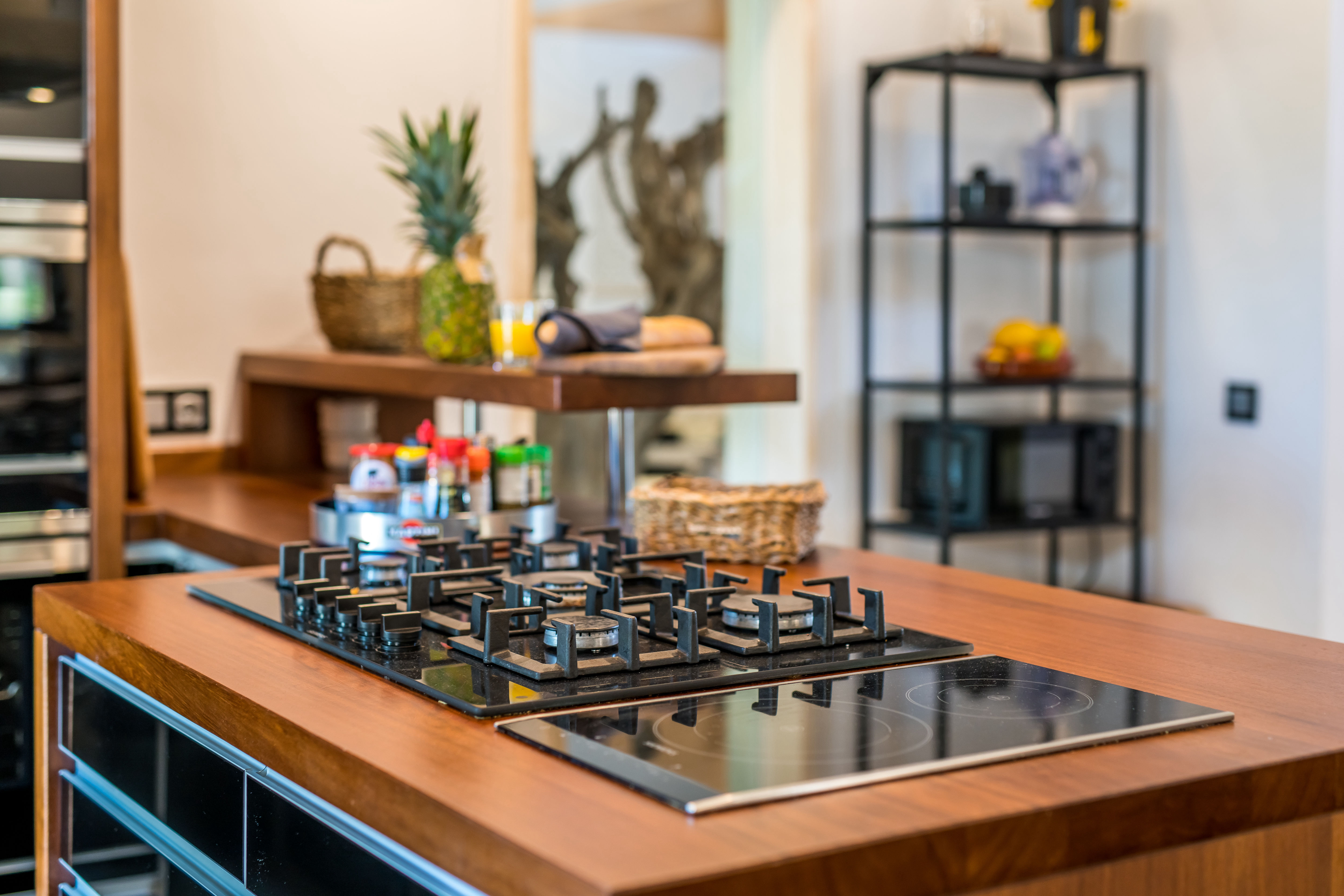 Gas und Induktionsherd